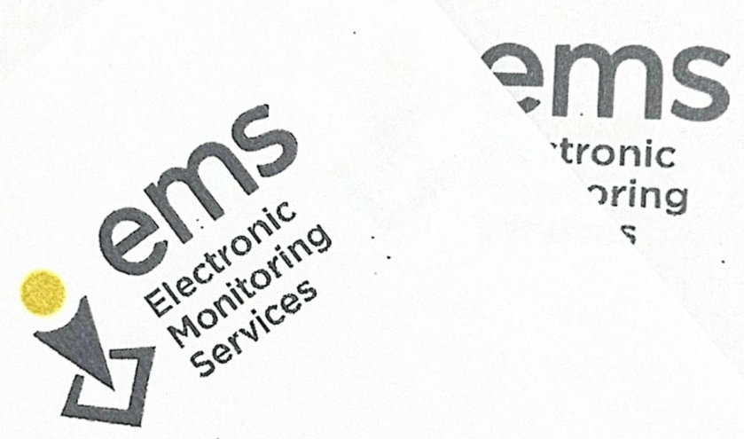 Photo of letters from the Electronic Monitoring Service.